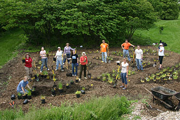Volunteers planting a garden. Link to Gifts of Cash, Checks, and Credit Cards Volunteers planting a garden. Link to Gifts of Cash, Checks, and Credit Cards
